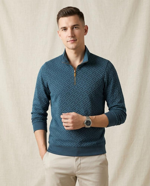 Lands Mode - Danal | Strukturiert Langärmlig Pullover Herren