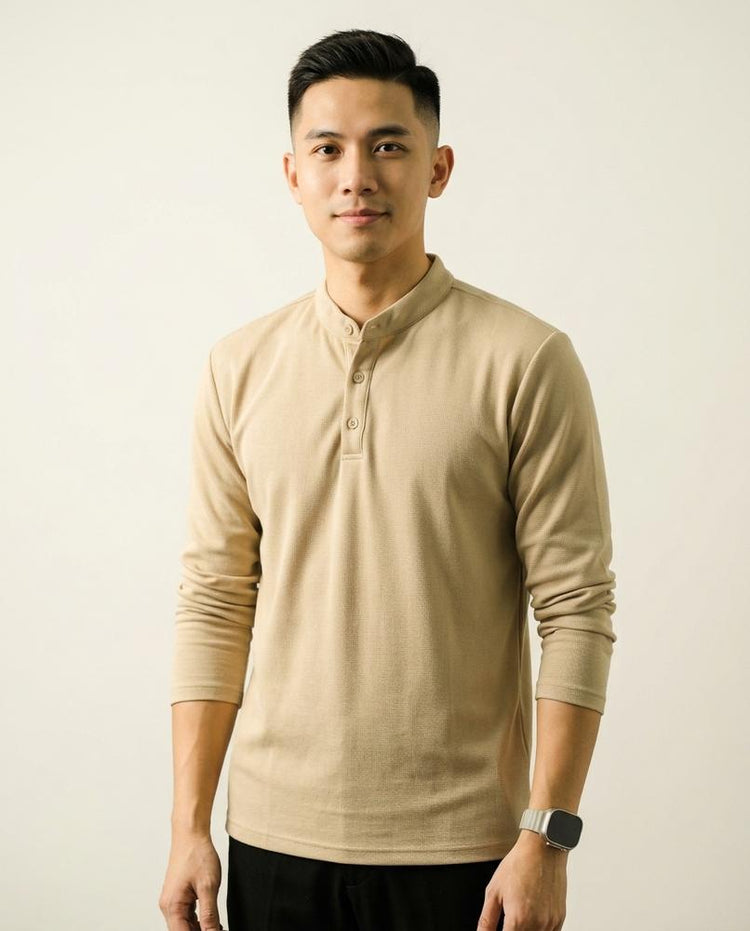 Beanland - Nolor | Langärmlig Strukturiert Shirt Herren