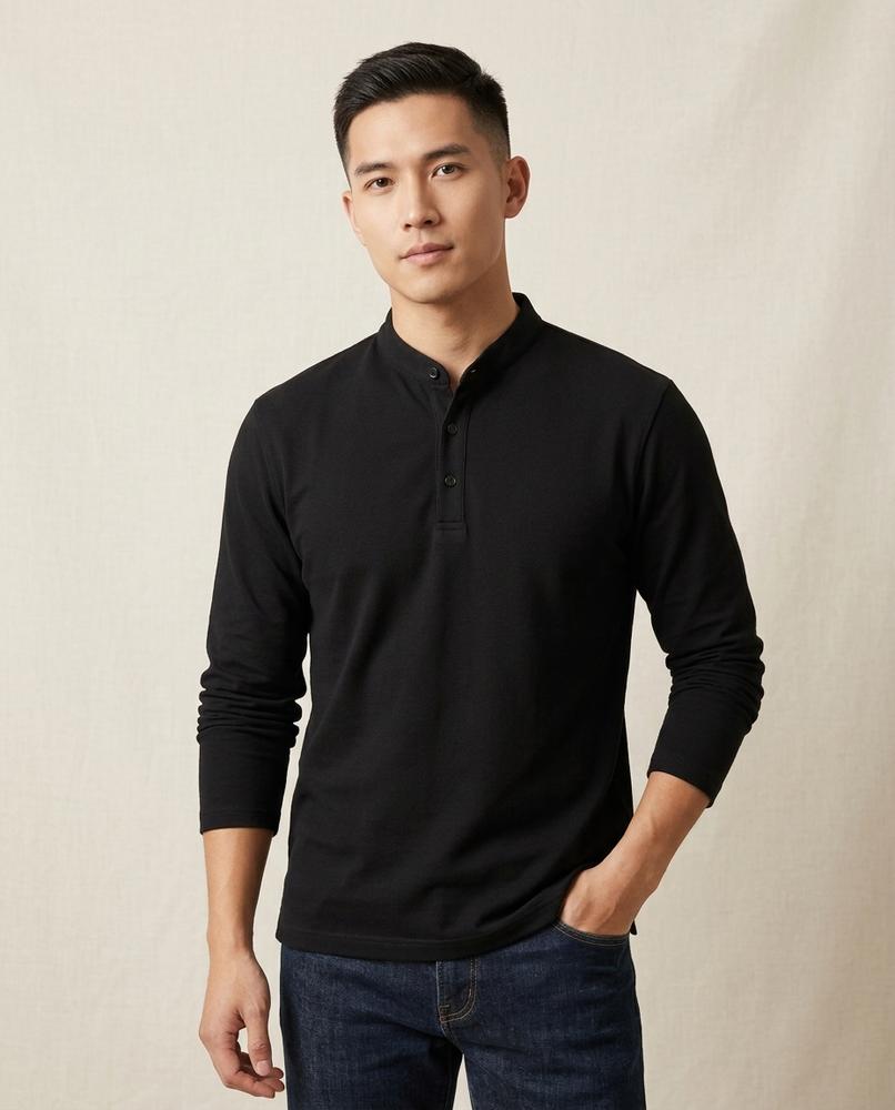Beanland - Nolor | Langärmlig Strukturiert Shirt Herren