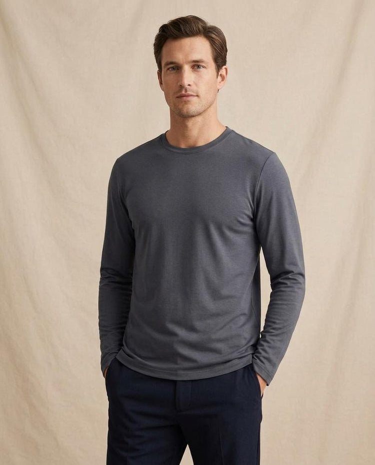 Beanland - Ladar | Langärmliges Rundhals Shirt Herren