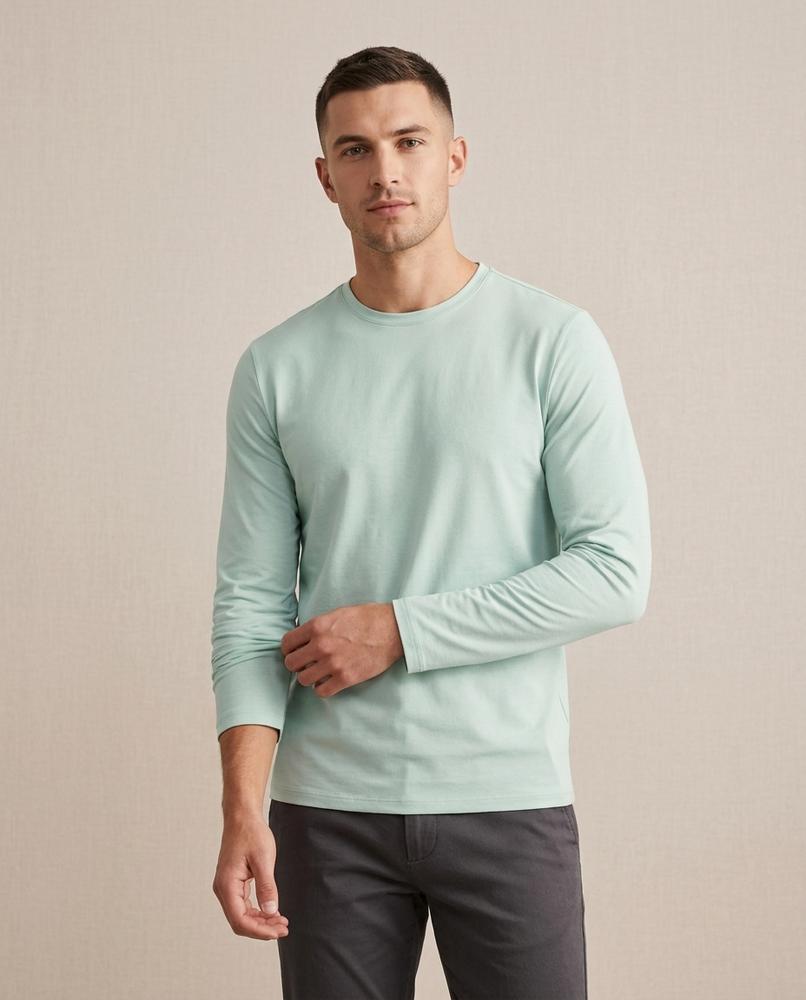 Lands Mode - Ladar | Langärmliges Rundhals Shirt Herren