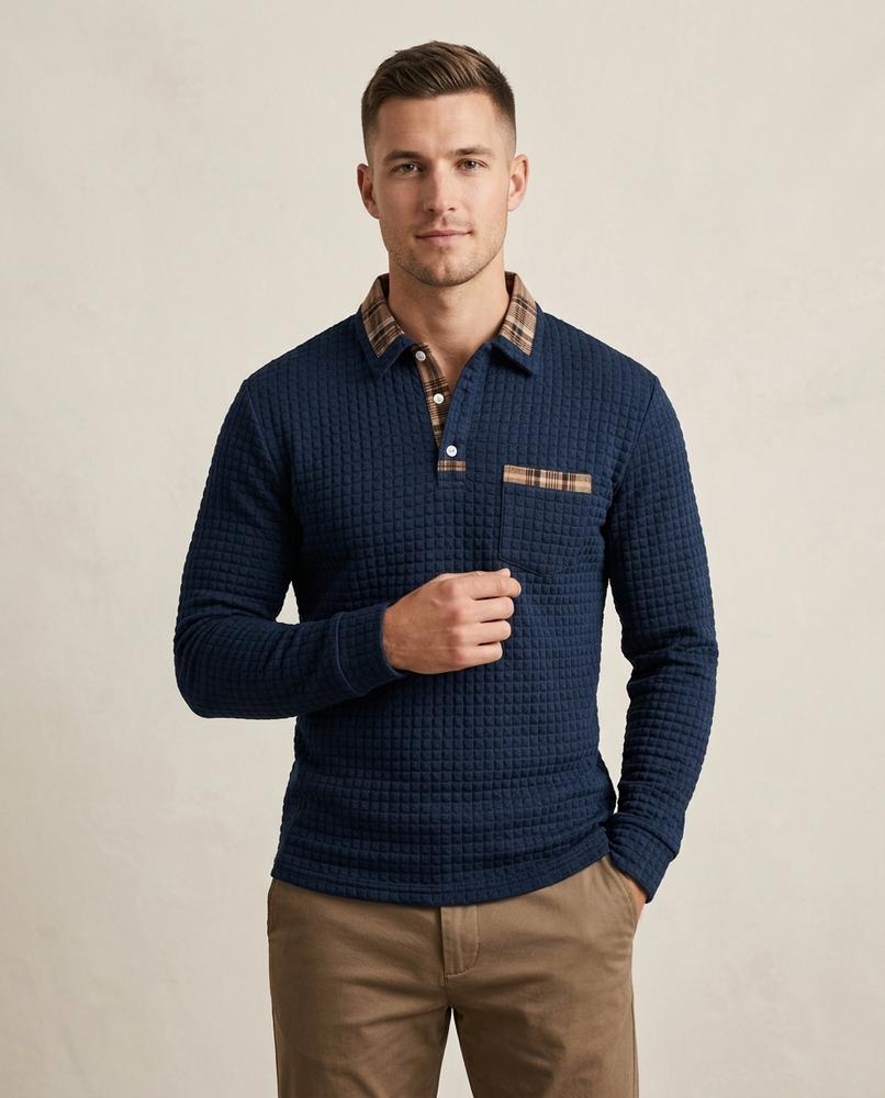 Lands Mode - Vezan | Strukturiert Langärmlig Shirt Herren