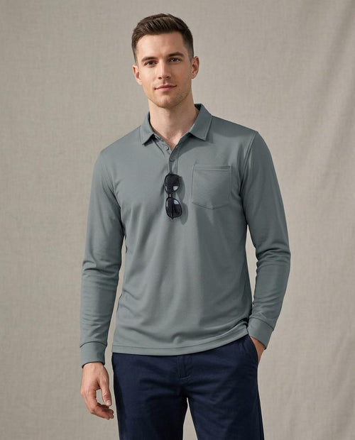 Lands Mode - Codar | Langärmliges Strukturiertes Shirt Herren