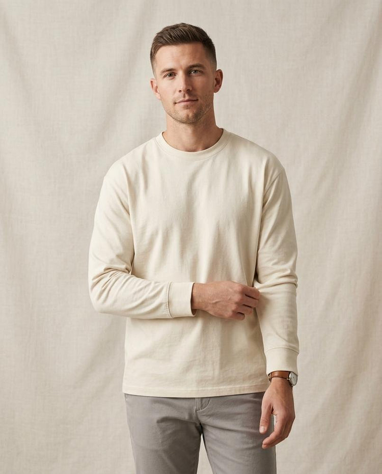 Beanland - Losen | Langärmliges Rundhals Shirt Unisex