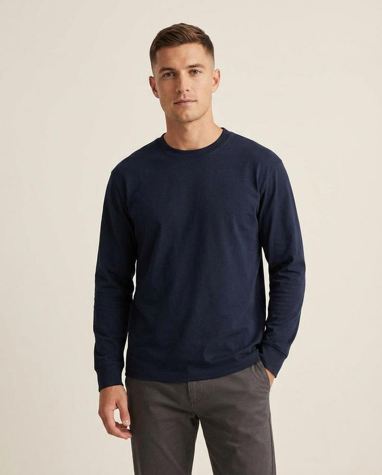 Beanland - Losen | Langärmliges Rundhals Shirt Unisex