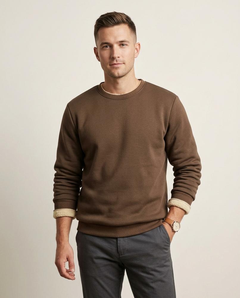 Lands Mode - Nihal | Gefüttert Langärmlig Sweatshirt Herren