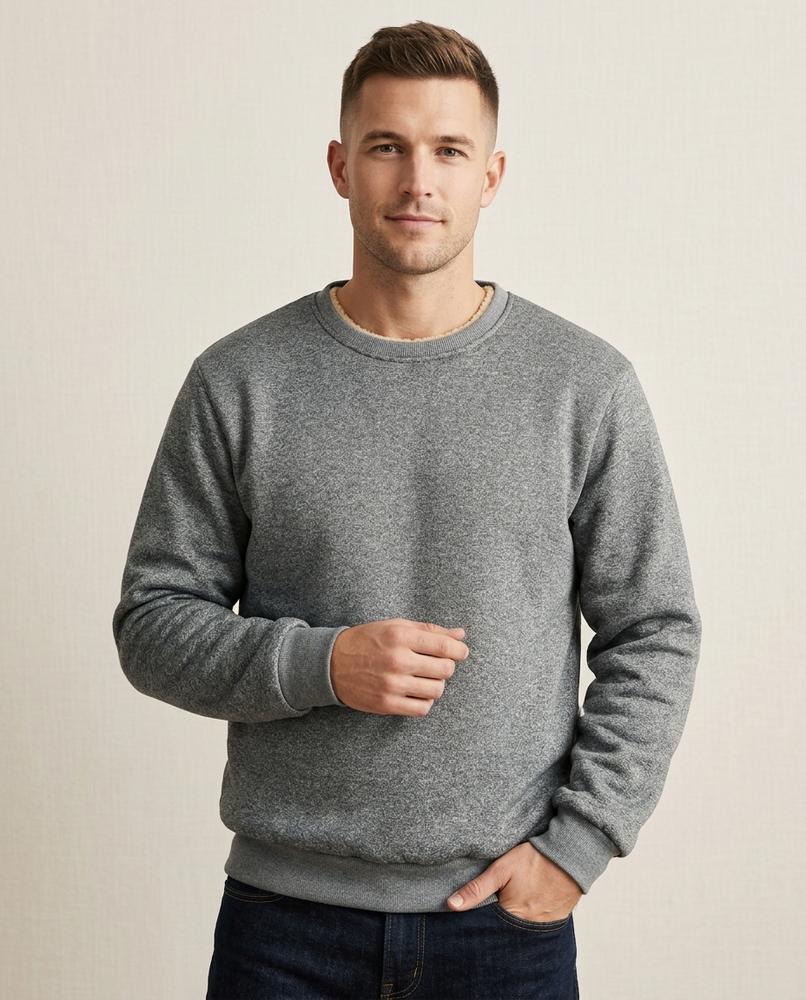 Lands Mode - Nihal | Gefüttert Langärmlig Sweatshirt Herren