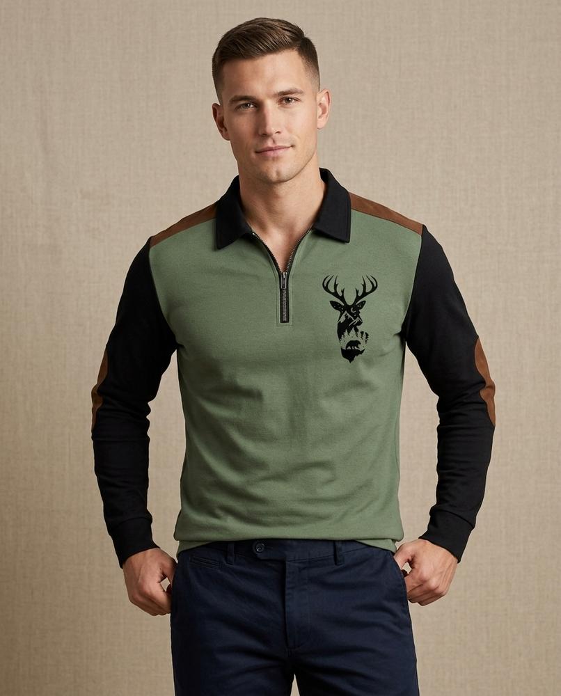 Lands Mode - Camir | Langärmliges Bedrucktes Sweatshirt Herren