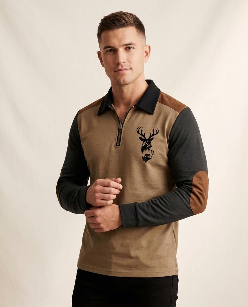 Lands Mode - Camir | Langärmliges Bedrucktes Sweatshirt Herren