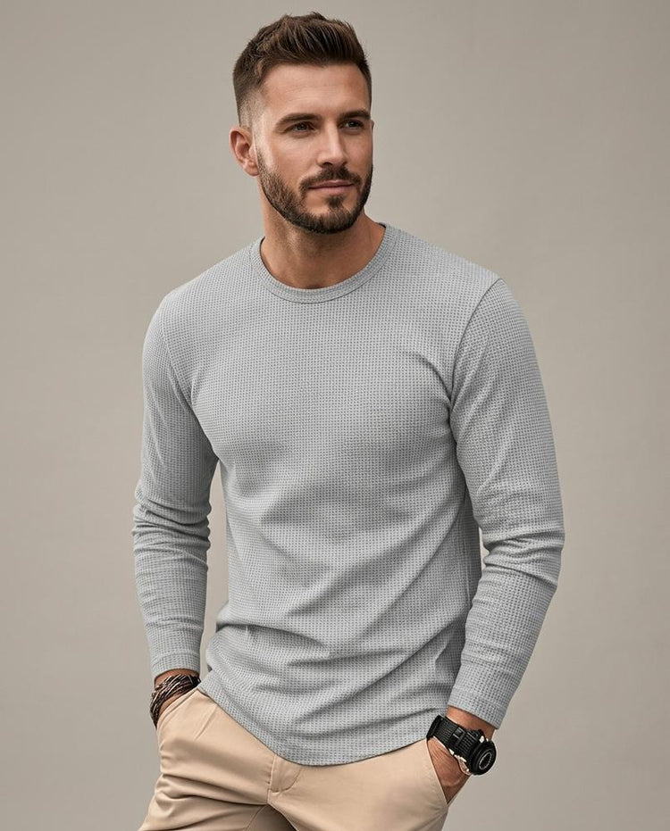 Beanland - Yovin | Strukturiertes Langärmliges Shirt Herren