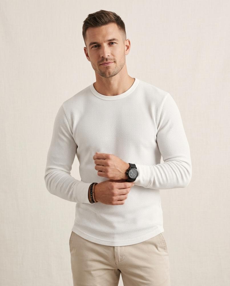 Lands Mode - Yovin | Strukturiertes Langärmliges Shirt Herren