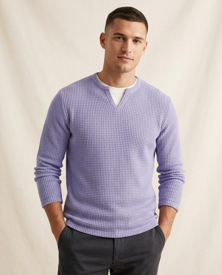Beanland - Nilan | Langärmliger Waffelstrick Pullover Herren