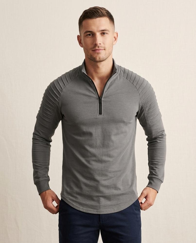 Beanland - Leran | Langärmliges Strukturiertes Shirt Herren