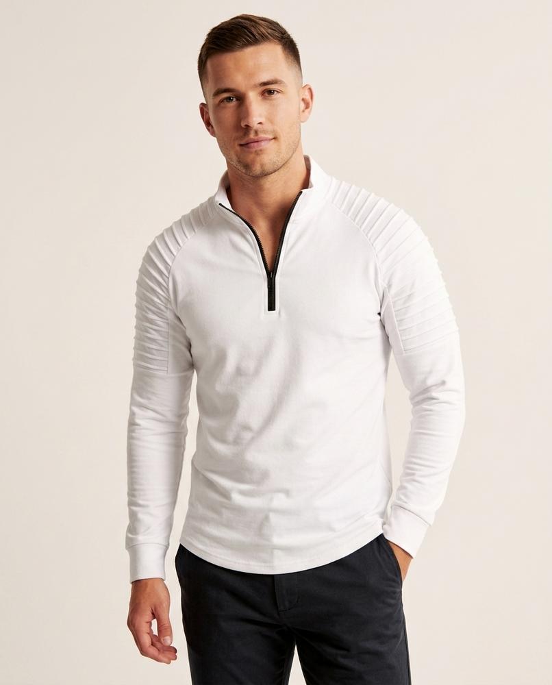 Lands Mode - Leran | Langärmliges Strukturiertes Shirt Herren
