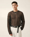 Lands Mode - Dasan | Transparent Glitzernd Shirt Herren