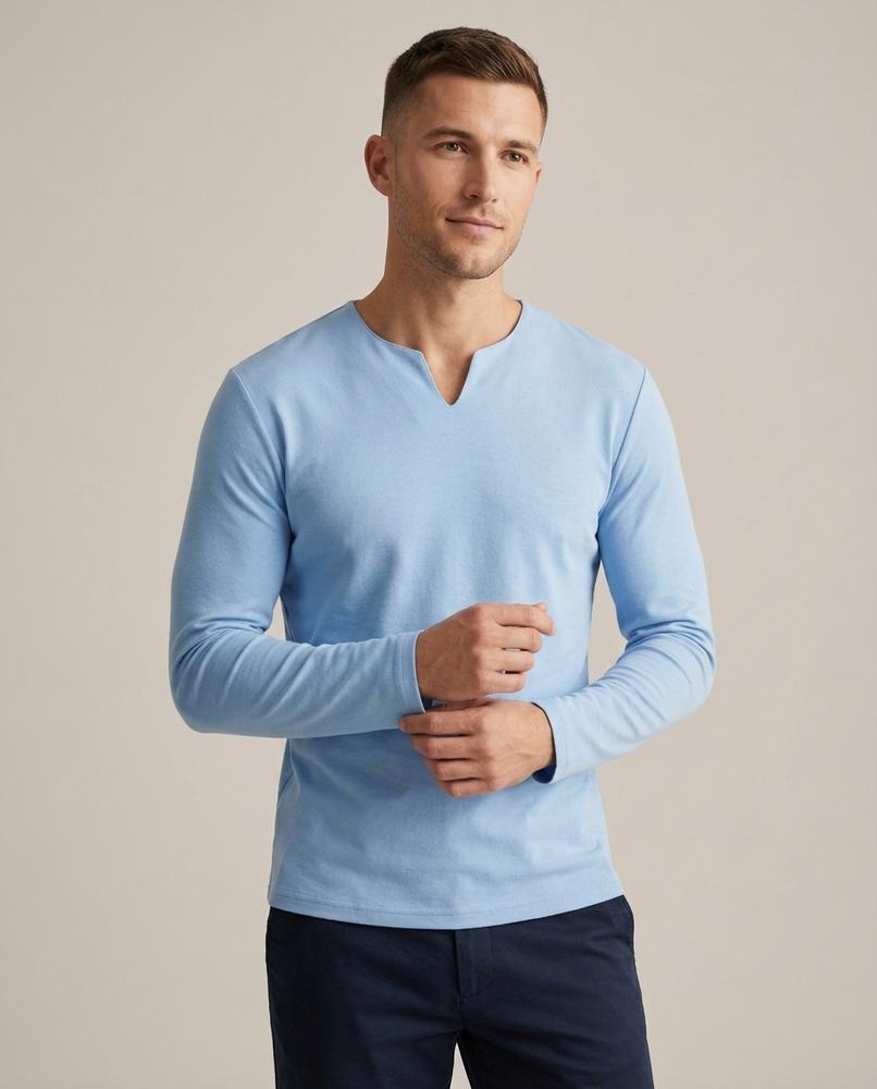 Lands Mode - Casol | Langärmlig Körperbetont Shirt Herren