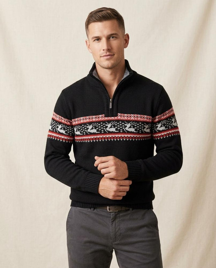 Beanland - Marel | Gestrickt Gemustert Pullover Herren