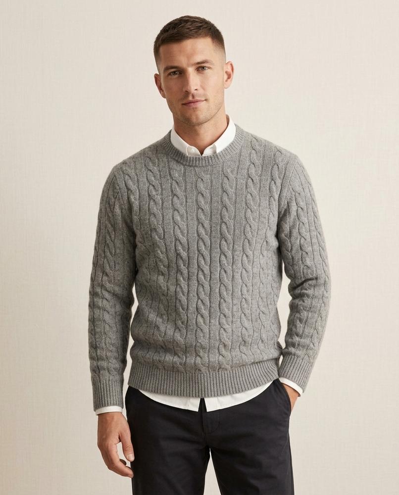 Lands Mode - Rilan | Strukturiert Langärmlig Pullover Herren
