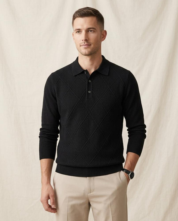 Beanland - Elkar | Strukturierter Langärmliger Pullover Herren