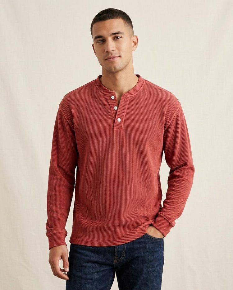 Beanland - Nivel | Geripptes Langärmliges Shirt Herren