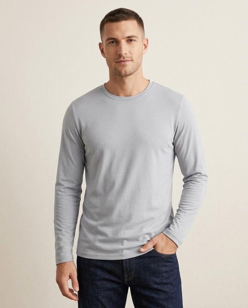 Lands Mode - Noren | Langärmliges Strukturiertes Shirt Herren