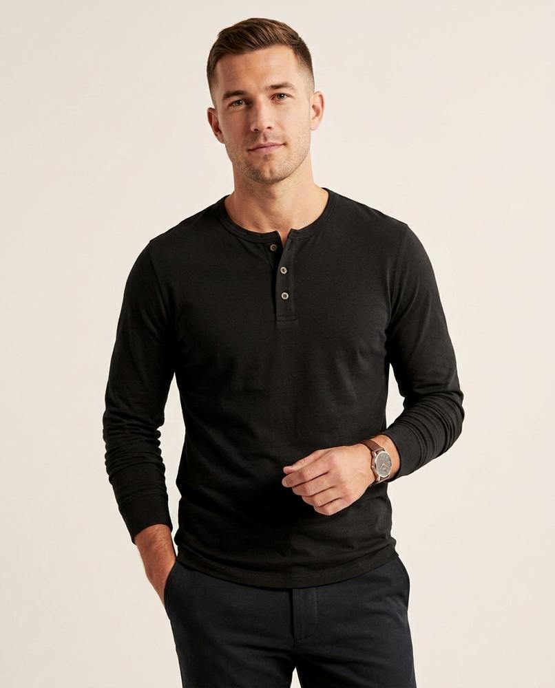 Lands Mode - Samon | Langärmliges Geknöpftes Shirt Herren