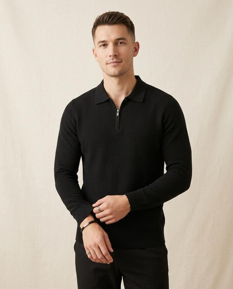 Beanland - Tasol | Strukturiert Langärmlig Pullover Herren