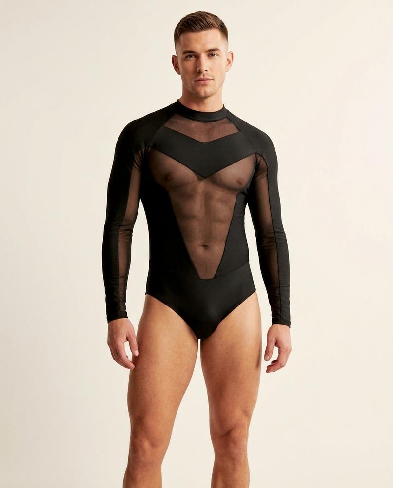Lands Mode - Lesan | Enganliegendes Asymmetrisches Top Herren