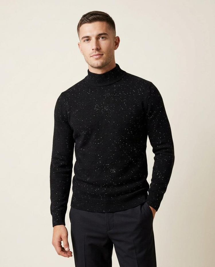 Beanland - Rolar | Funkelnder Langärmliger Rollkragenpullover Herren