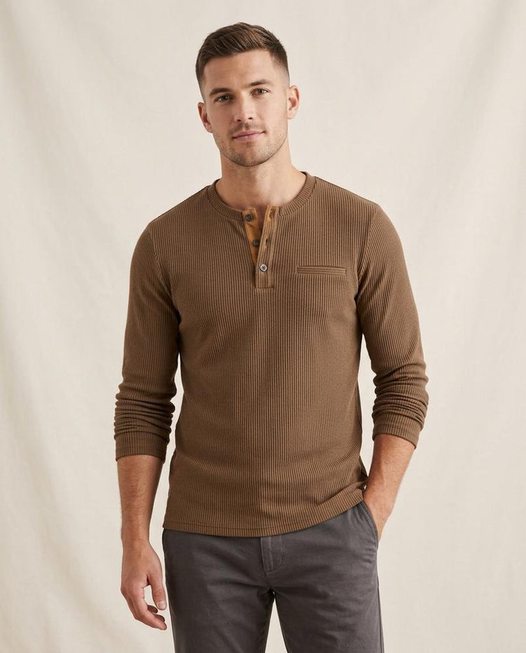 Beanland - Selin | Gerippt Langärmlig Shirt Herren