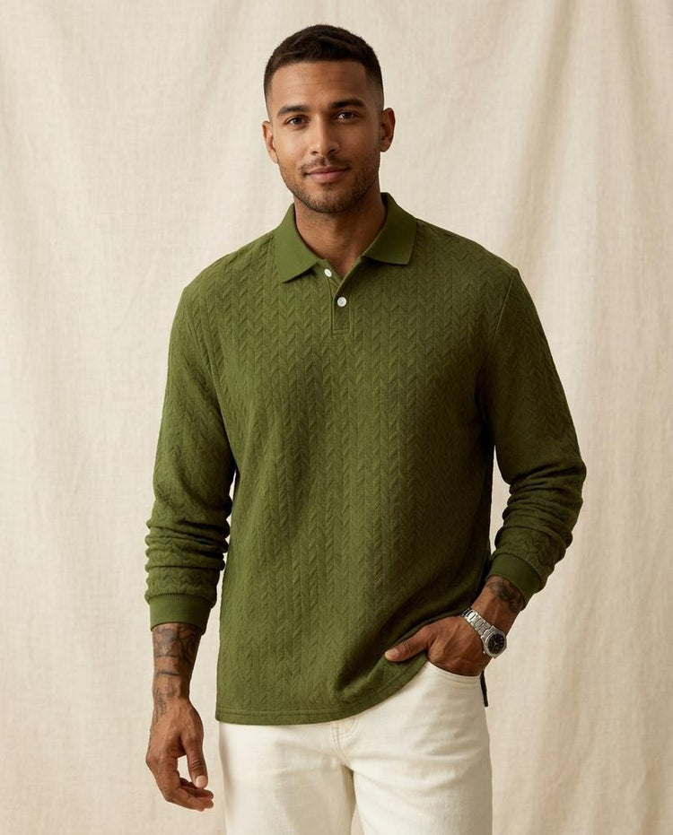 Beanland - Vizan | Strukturierter Langärmliger Pullover Herren