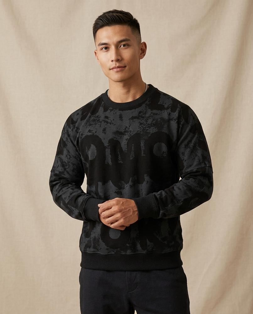 Lands Mode - Semer | Gemustert Rundhals Sweatshirt Herren