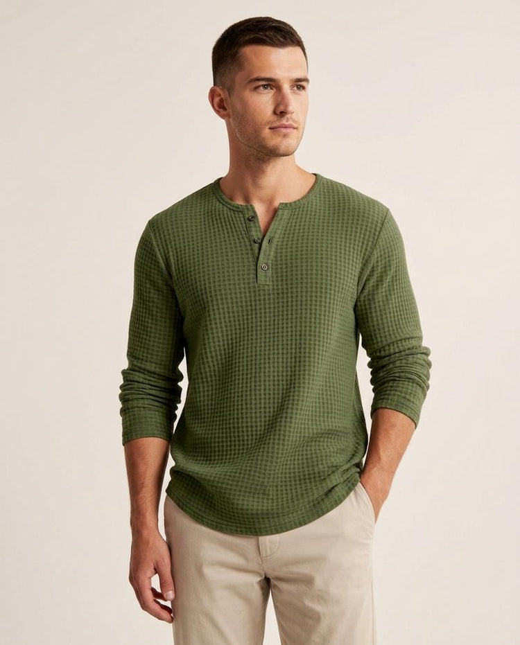 Beanland - Dasol | Strukturiertes Langärmliges Shirt Herren