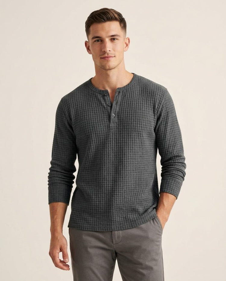 Beanland - Dasol | Strukturiertes Langärmliges Shirt Herren
