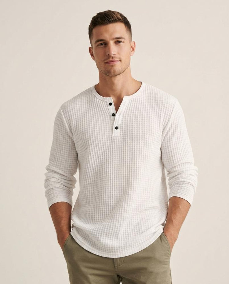 Beanland - Dasol | Strukturiertes Langärmliges Shirt Herren