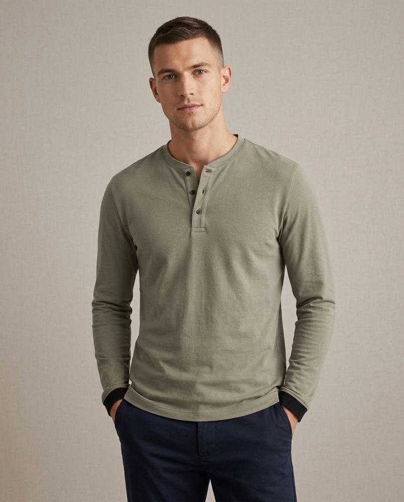 Lands Mode - Mivin | Langärmliges Geknöpftes Shirt Herren