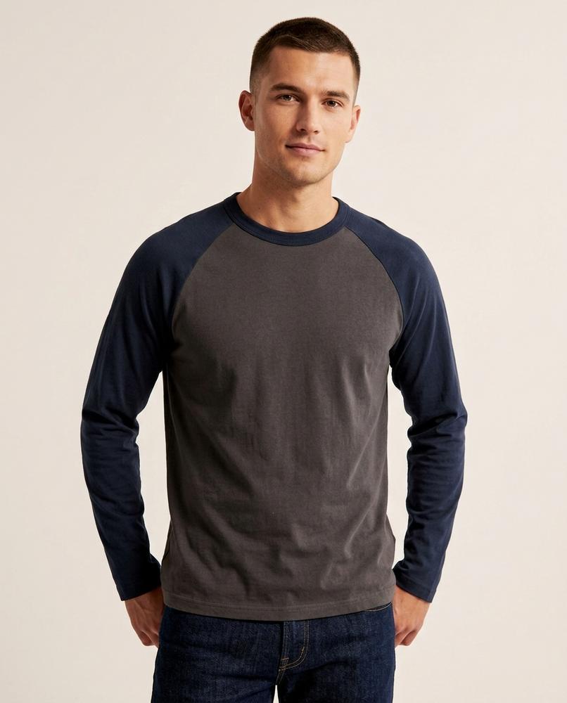 Lands Mode - Vekar | Zweifarbig Langärmlig Shirt Unisex