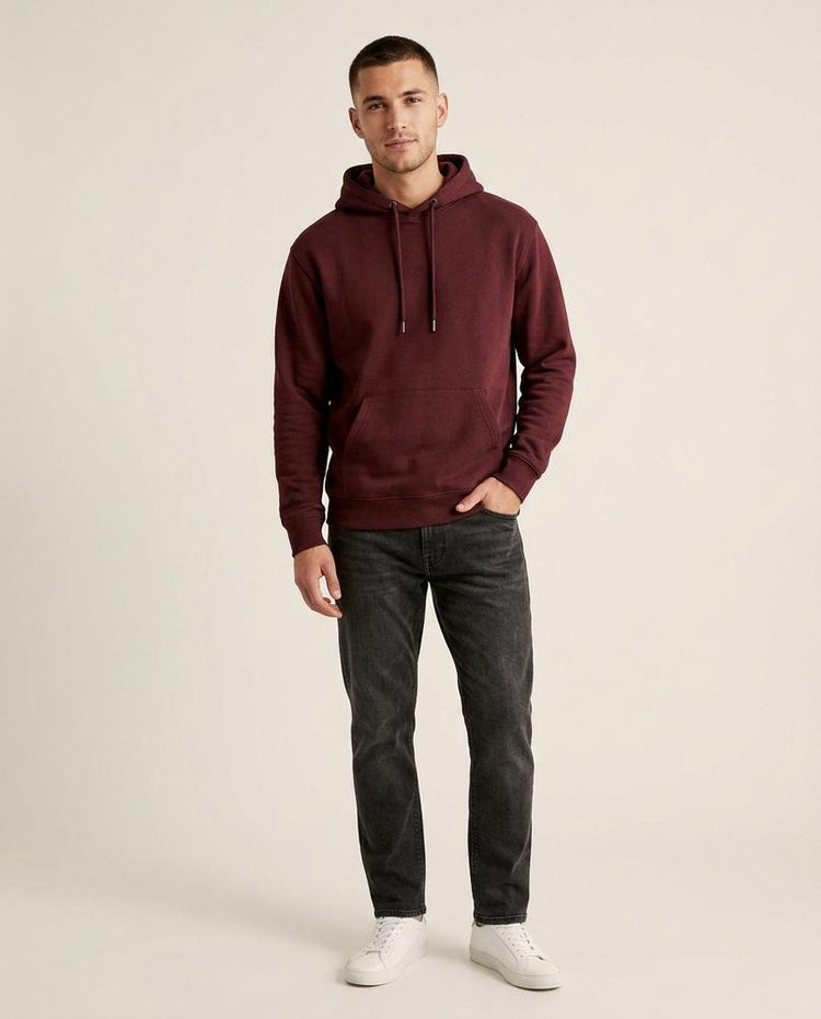 Beanland - Zelev | Weit Geschnittener Einfarbiger Hoodie Unisex