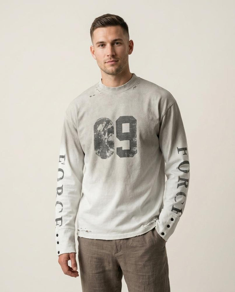 Beanland - Tital | Verwaschen Bedrucktes Shirt Herren