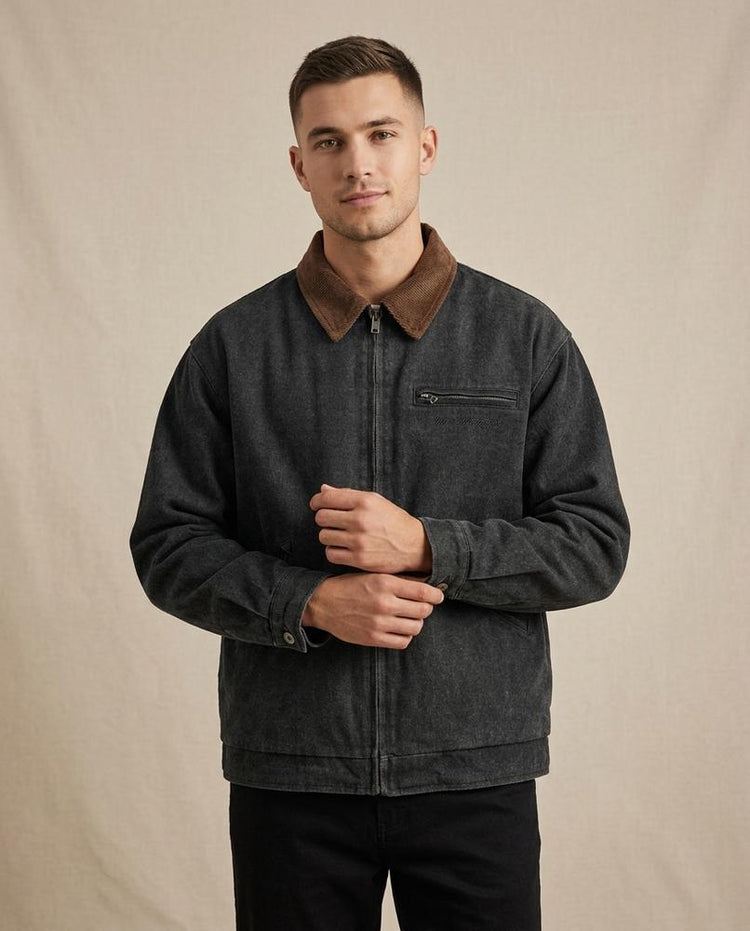Beanland - Keral | Gewaschen Kontrastfarben Jacke Unisex