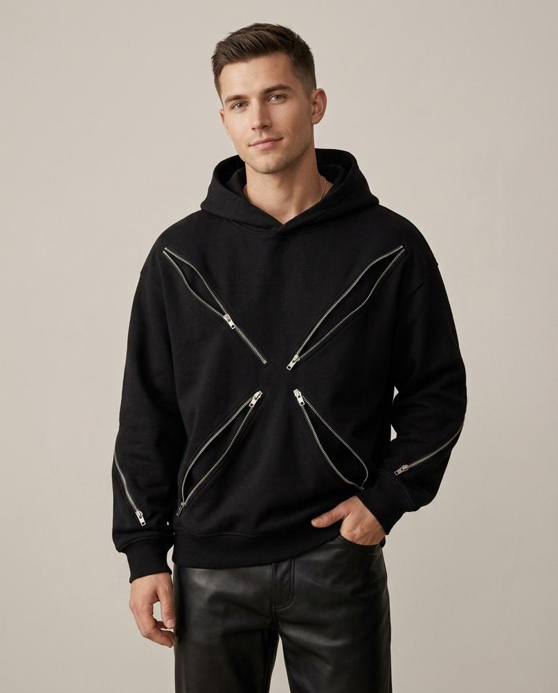 Lands Mode - Nesol | Oversized Reißverschluss Hoodie Unisex