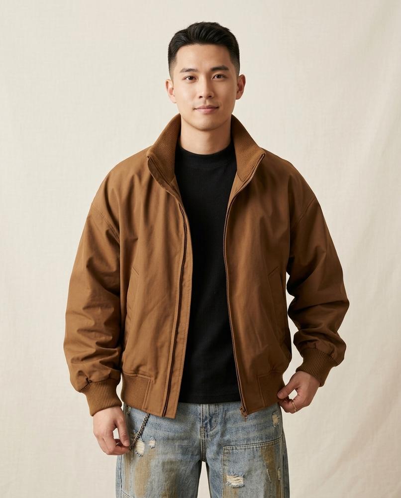 Lands Mode - Zatir | Reißverschluss Oversized Jacke Herren