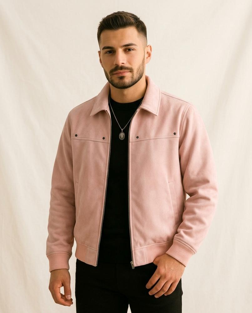 Lands Mode - Mavar | Gefütterte Veloursartige Jacke Herren
