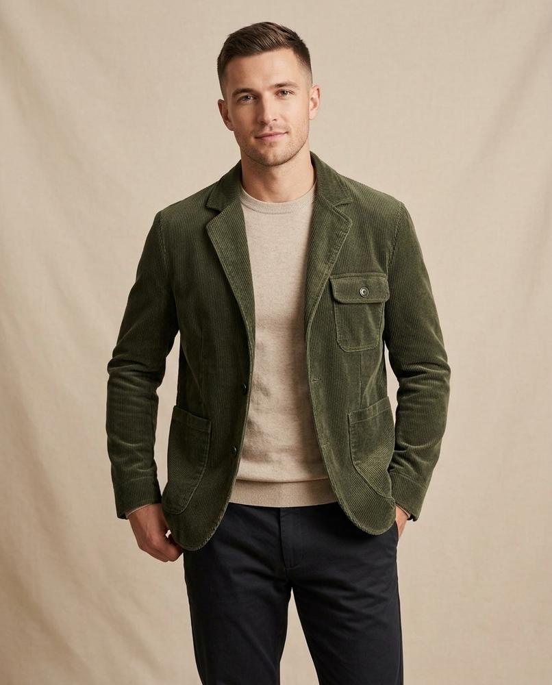 Lands Mode - Salar | Gefütterte Cord Jacke Herren