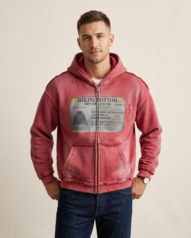 Beanland - Seram | Verwaschen Ausgefranst Hoodie Unisex