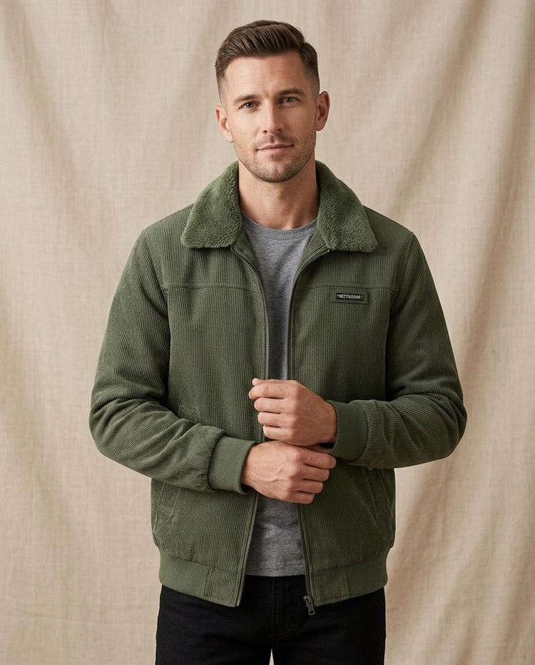 Beanland - Karan | Gefütterte Cord Jacke Herren