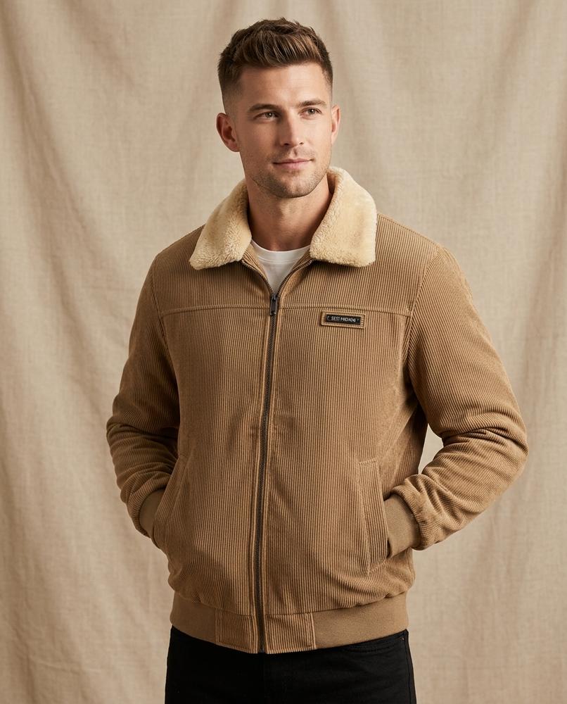 Beanland - Karan | Gefütterte Cord Jacke Herren