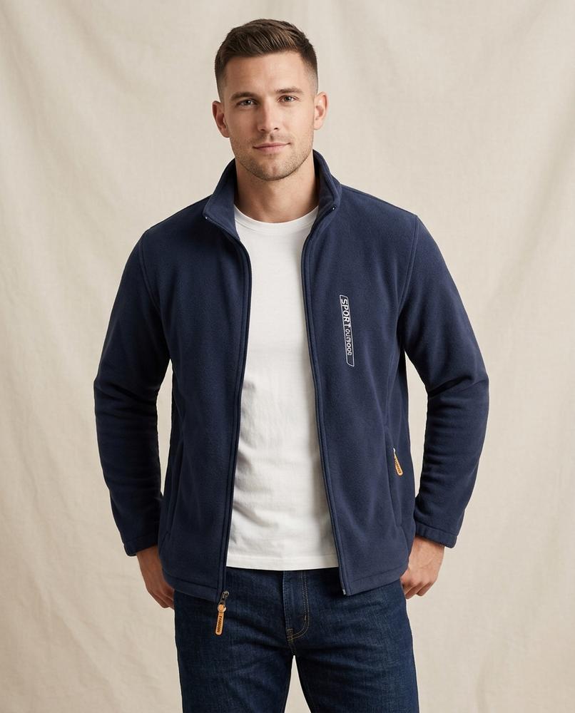 Lands Mode - Sarel | Reißverschluss Fleece Jacke Herren