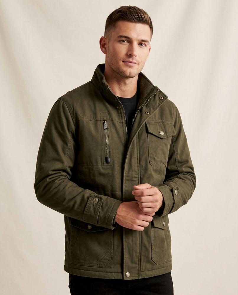 Lands Mode - Arnal | Gefütterte Kapuzen Jacke Herren