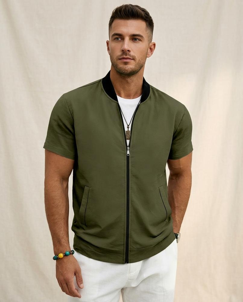 Lands Mode - Covel | Kurzärmlige Leichte Jacke Herren